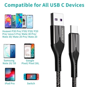 کابل تبدیل USB به USB_C چویتک مدل AC0013 طول 1 متر