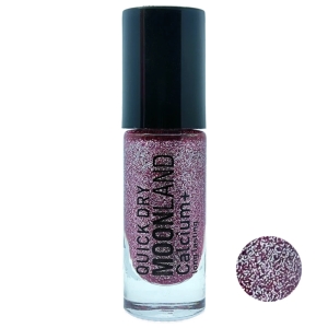 لاک ناخن مون لند رنگ صورتی شاین درشت کد 71