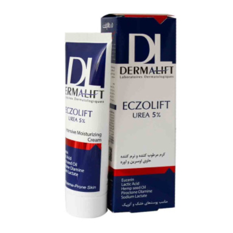 کرم مرطوب کننده و نرم کننده درمالیفت حاوی اوره و اوسرین 5 درصد حجم 50 میل 