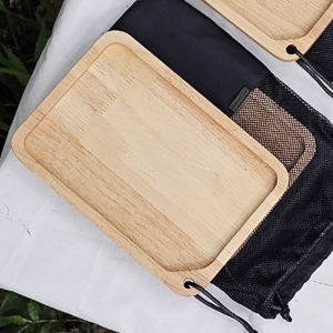 بشقاب چوبی لیموکمپ مدل مستطیل دو عددی