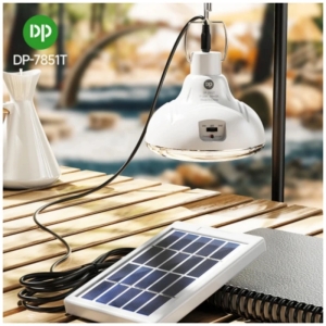 چراغ آویز چادر دی پی مدل DP-7851T به همراه پنل خورشیدی