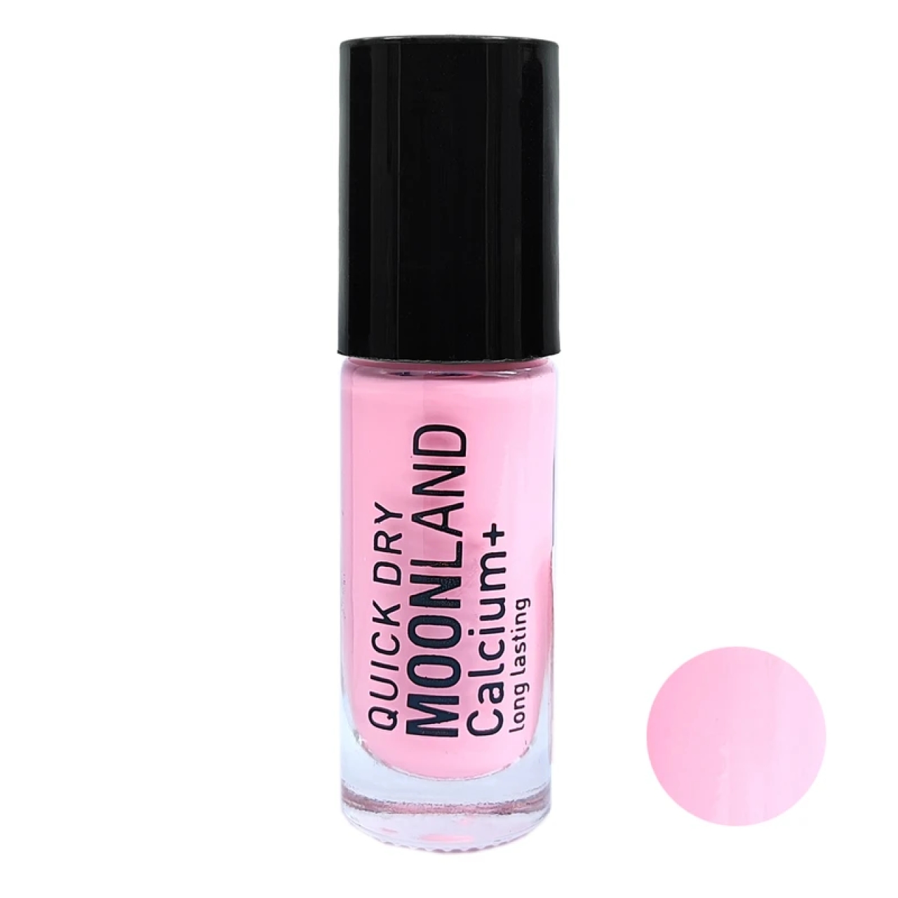 لاک ناخن مون لند رنگ صورتی پاستلی کد 64