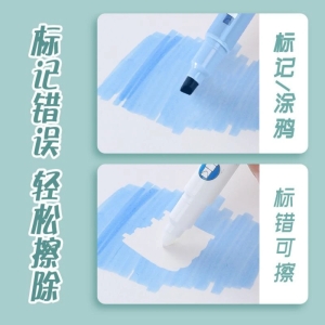 ماژیک علامت گذار مدل پاک کن دار بسته 6 عددی