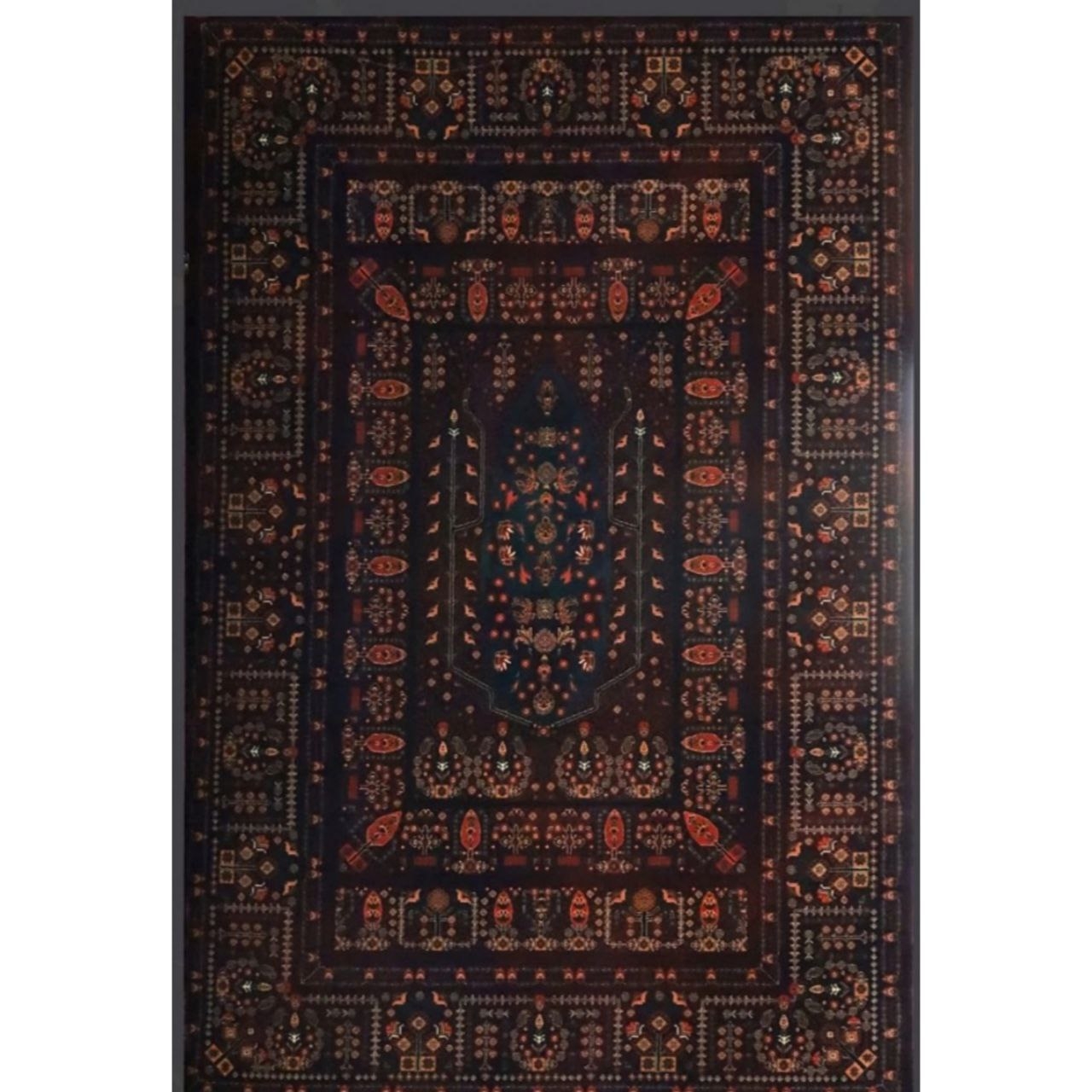 فرش ماشینی 82631 زمرد آراکو