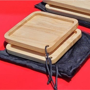 بشقاب چوبی لیموکمپ مدل مربع دو عددی