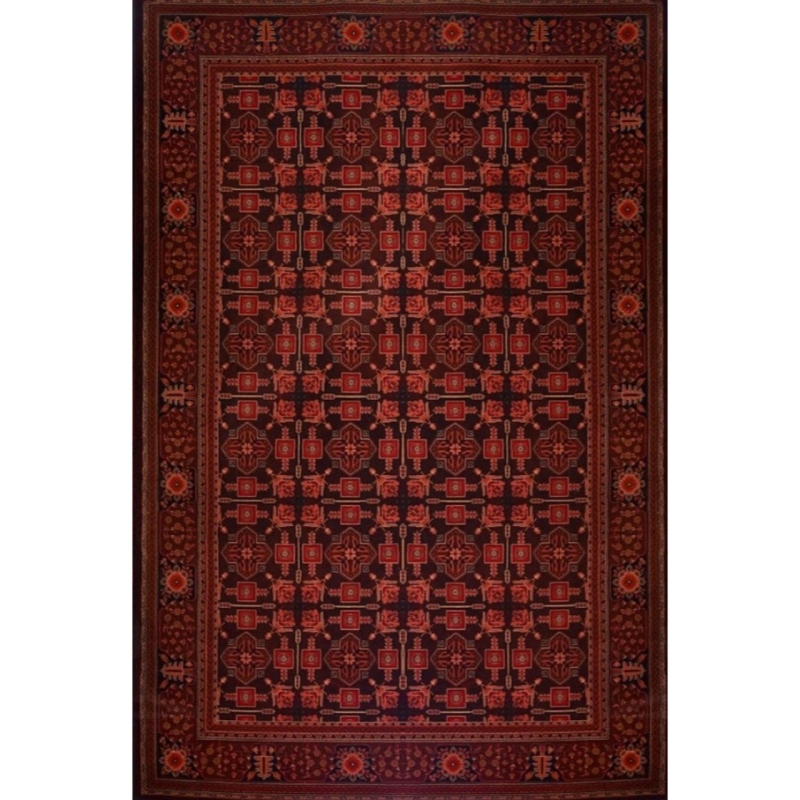 فرش ماشینی 82262 زمرد  آراکو