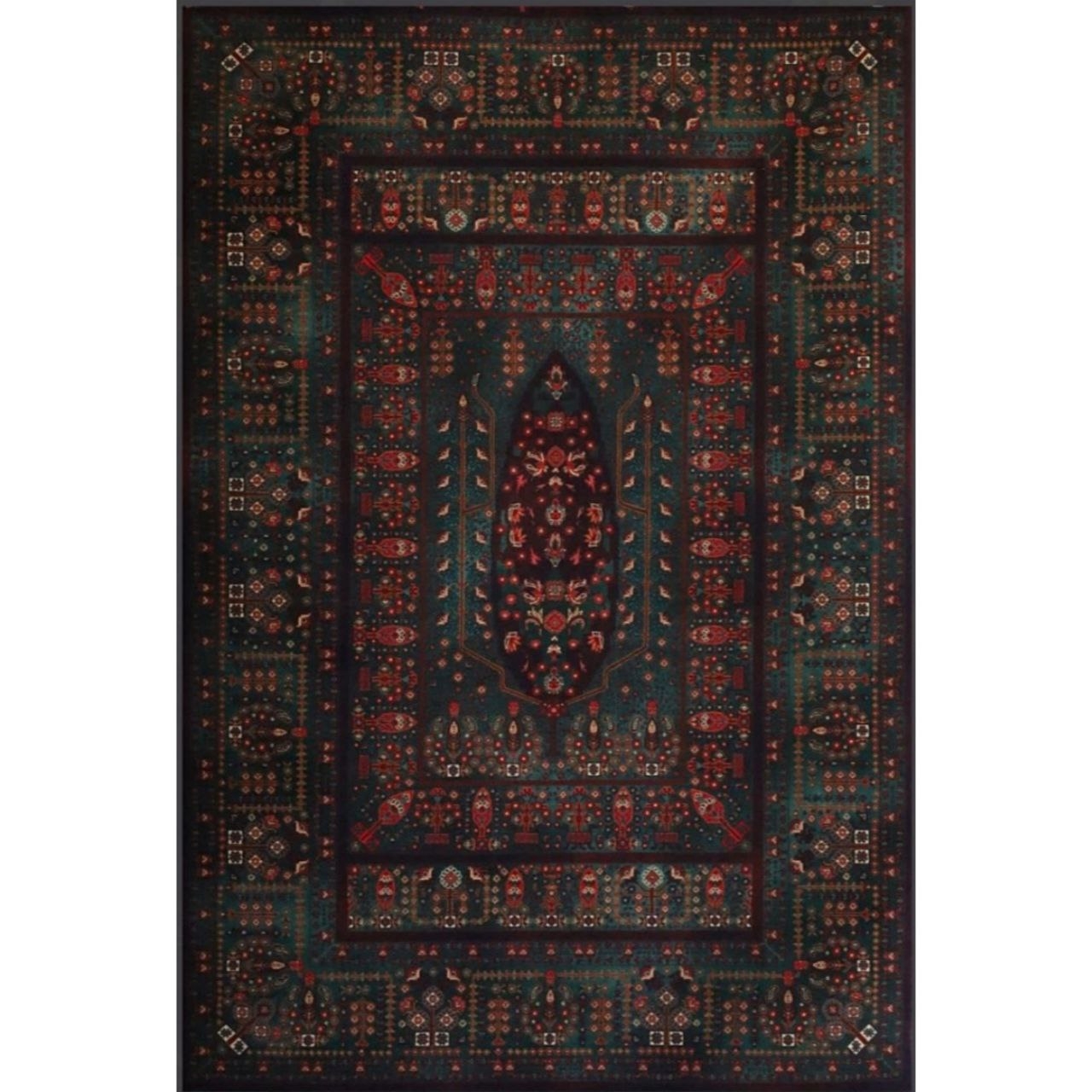 فرش ماشینی 82633 زمرد آراکو