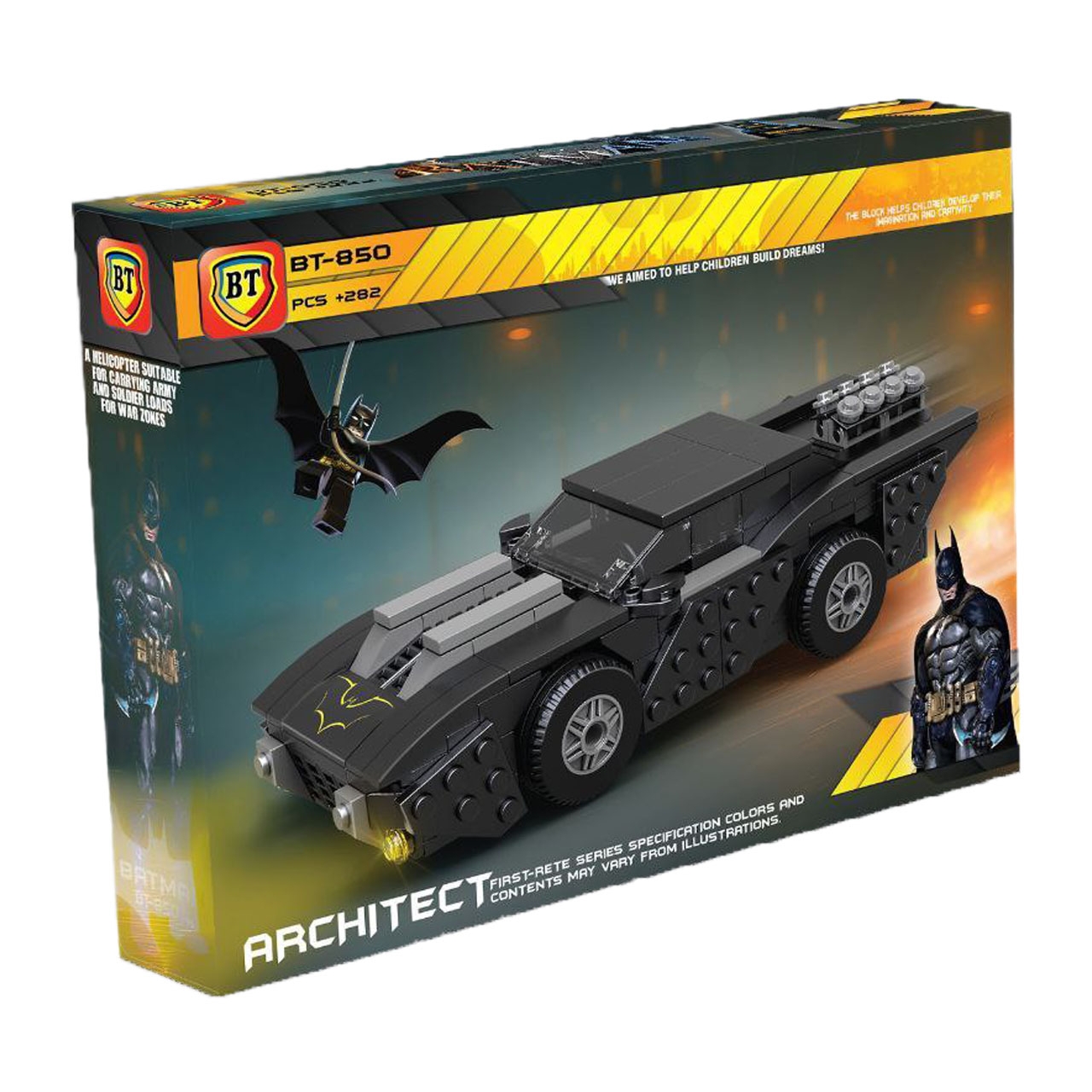 لگو ماشین BT مدل ماشین بتمن 282 قطعه 