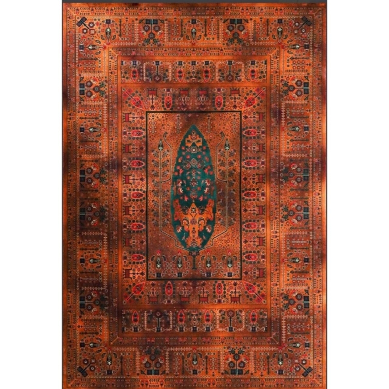 فرش ماشینی 82632 زمرد آراکو