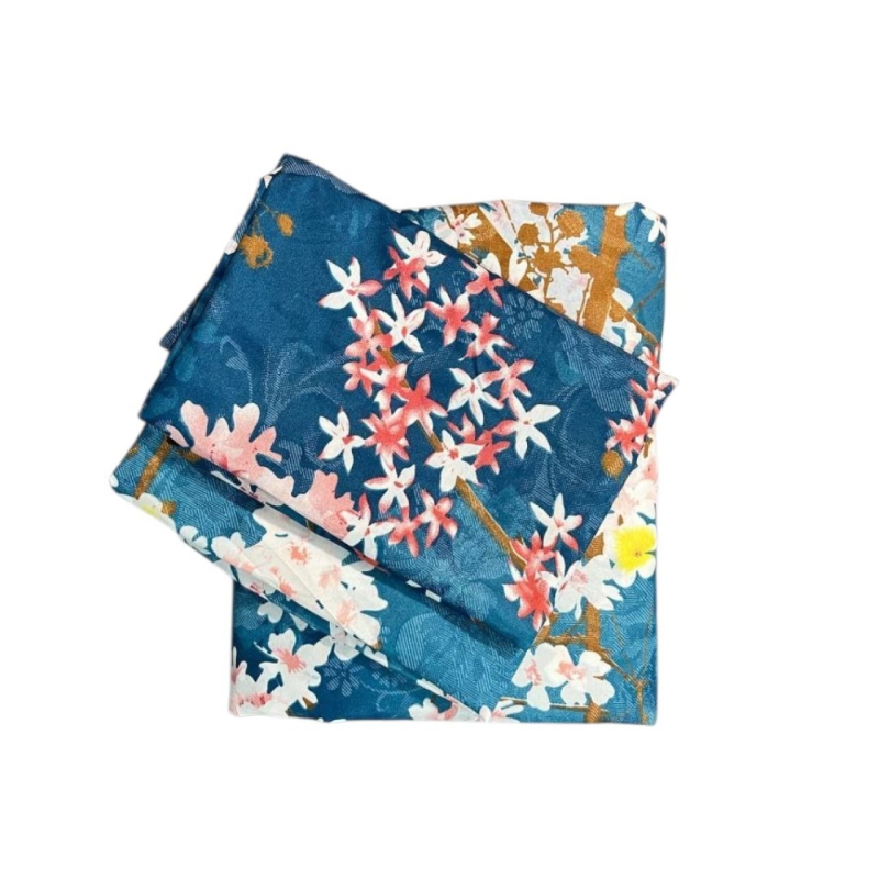 سرویس ملحفه دونفره اسپرت کشدار و روبالشی Cheshik مدل شکوفه سایز ۱۶۰*۲۰۰ سانتی متر