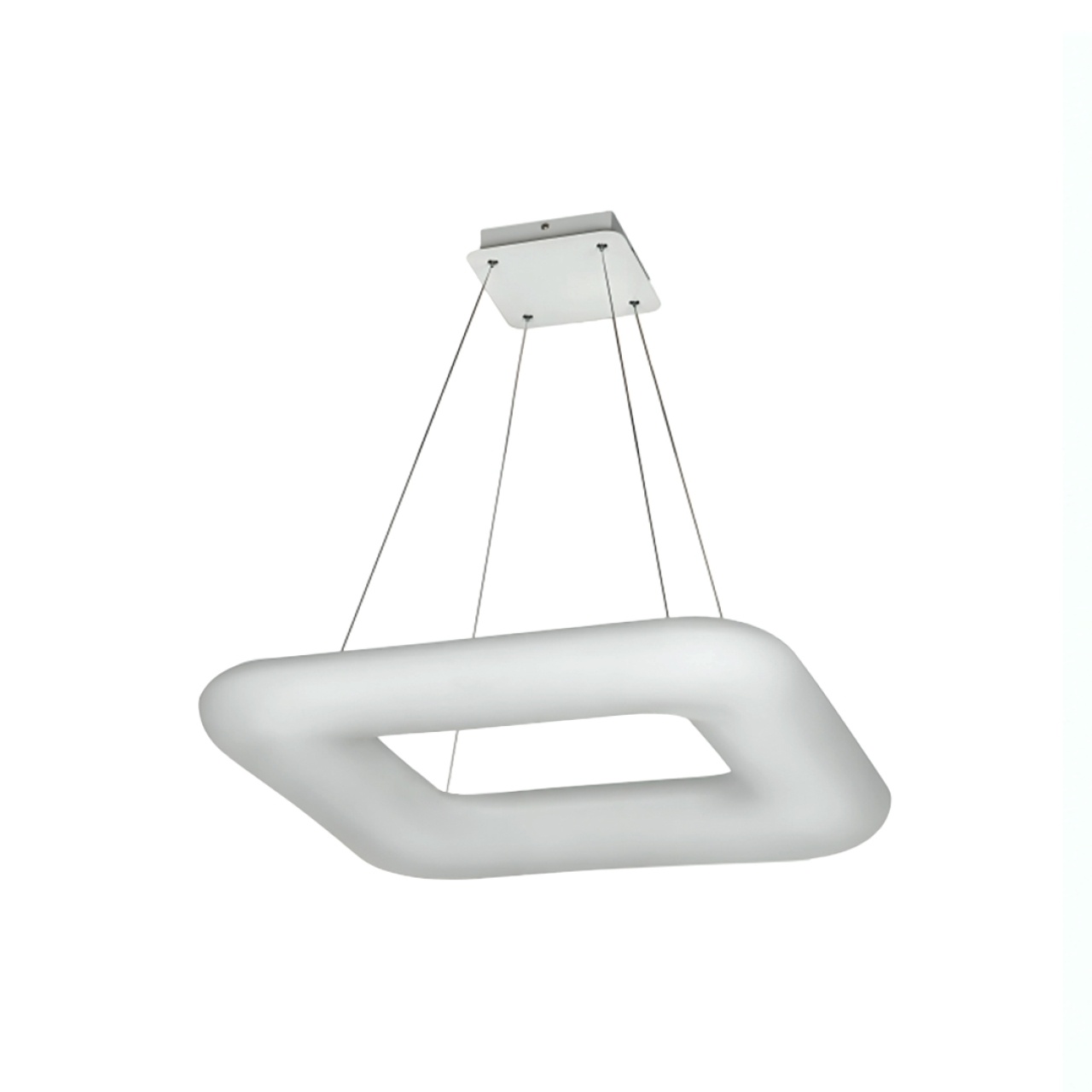 لوستر آویز دونات مربع 60 وات روژانو