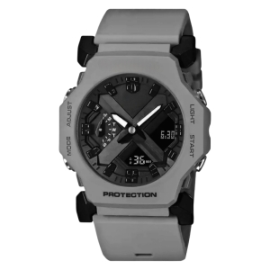 ساعت مچی عقربه‌ای کوارتز مردانه مدل دو زمانه کرنوگراف بند پیو کد b