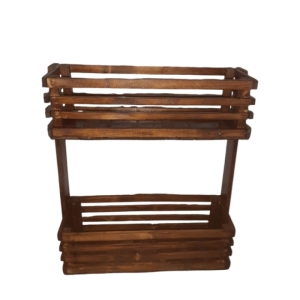استند دو طبقه دیواری چوبی سایز بزرگ کد 110