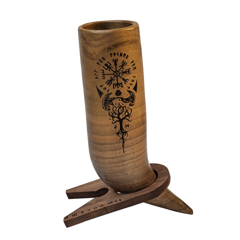 ماگ چوبی لیموکمپ مدل شاخ وایکینگی