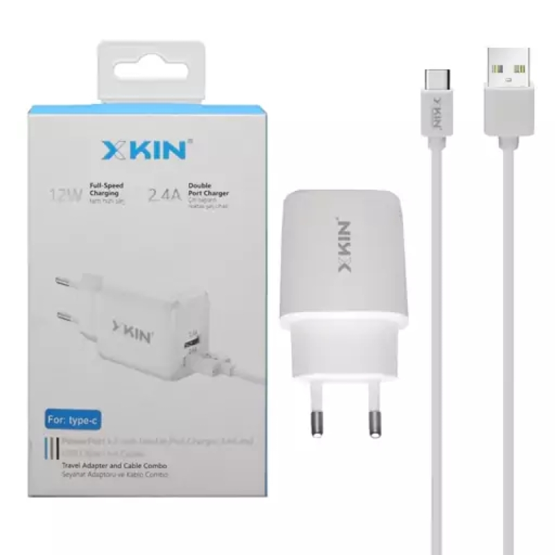 شارژر دیواری ایکس کین مدل XK-HC32 به همراه کابل 