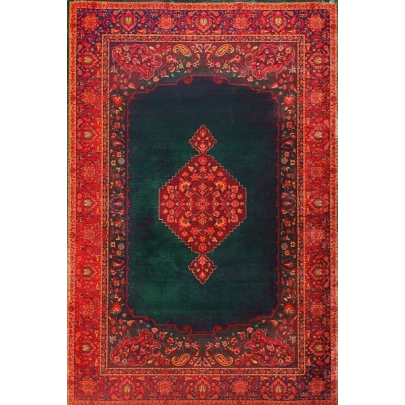 فرش ماشینی 82240  زمرد آراکو