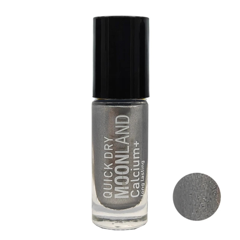 لاک ناخن مون لند رنگ ذغالی شاین کد 56