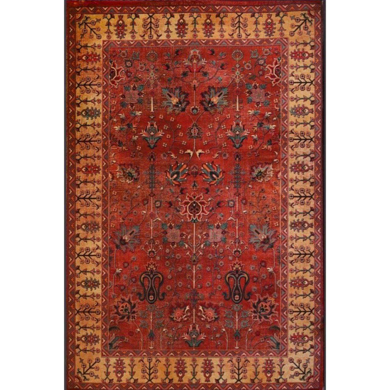 فرش ماشینی 82641 زمرد آراکو