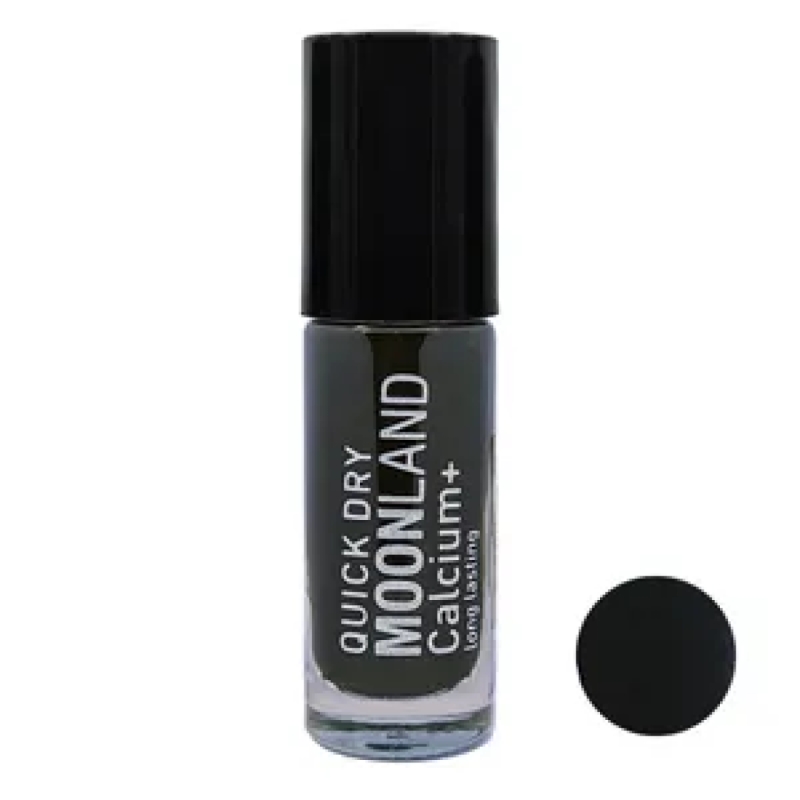 لاک ناخن مون لند رنگ مشکی کد 81