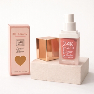 رژگونه مایع تری کیو بیوتی مدل 24K GOLD وزن 22 گرم شماره 01