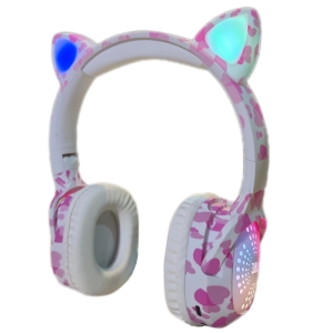 هدفون بلوتوثی گربه ای مدل ZB660 با رقص نور RGB