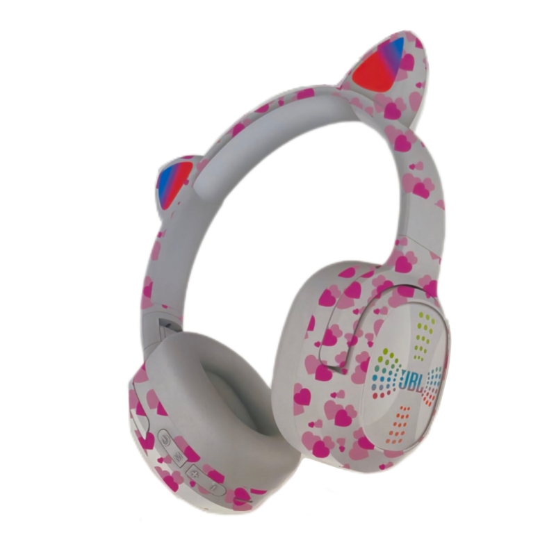 هدفون بلوتوثی گربه ای مدل ZB660 با رقص نور RGB
