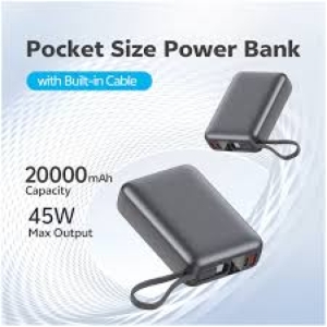 پاور بانک 45 وات  کیو سی وای مدل PB20A ظرفیت 20000 میلی آمپر ساعت