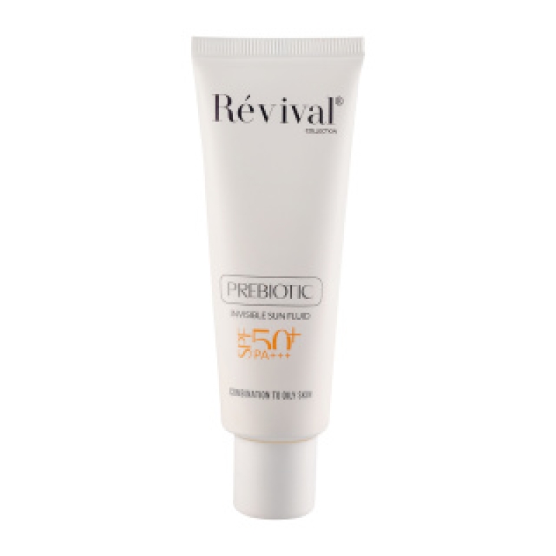 فلوئید ضد آفتاب بی رنگ رویوال با SPF50 مناسب پوست چرب حجم 50 میلی لیتر