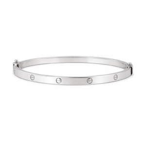بنگل نقره طرح کارتیه لاو کد D22 عیار 925