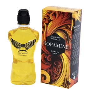 روغن ماساژ هپینس دوپامین مدل حس طلایی حجم 350 میلی لیتر
