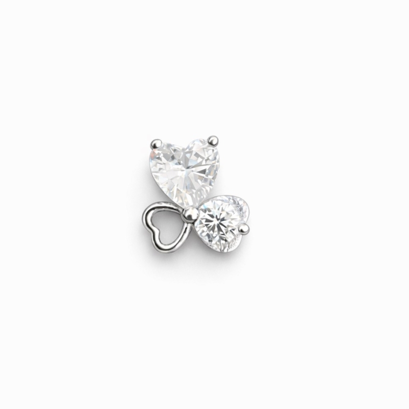 آویز نقره طرح قلب کد AV28