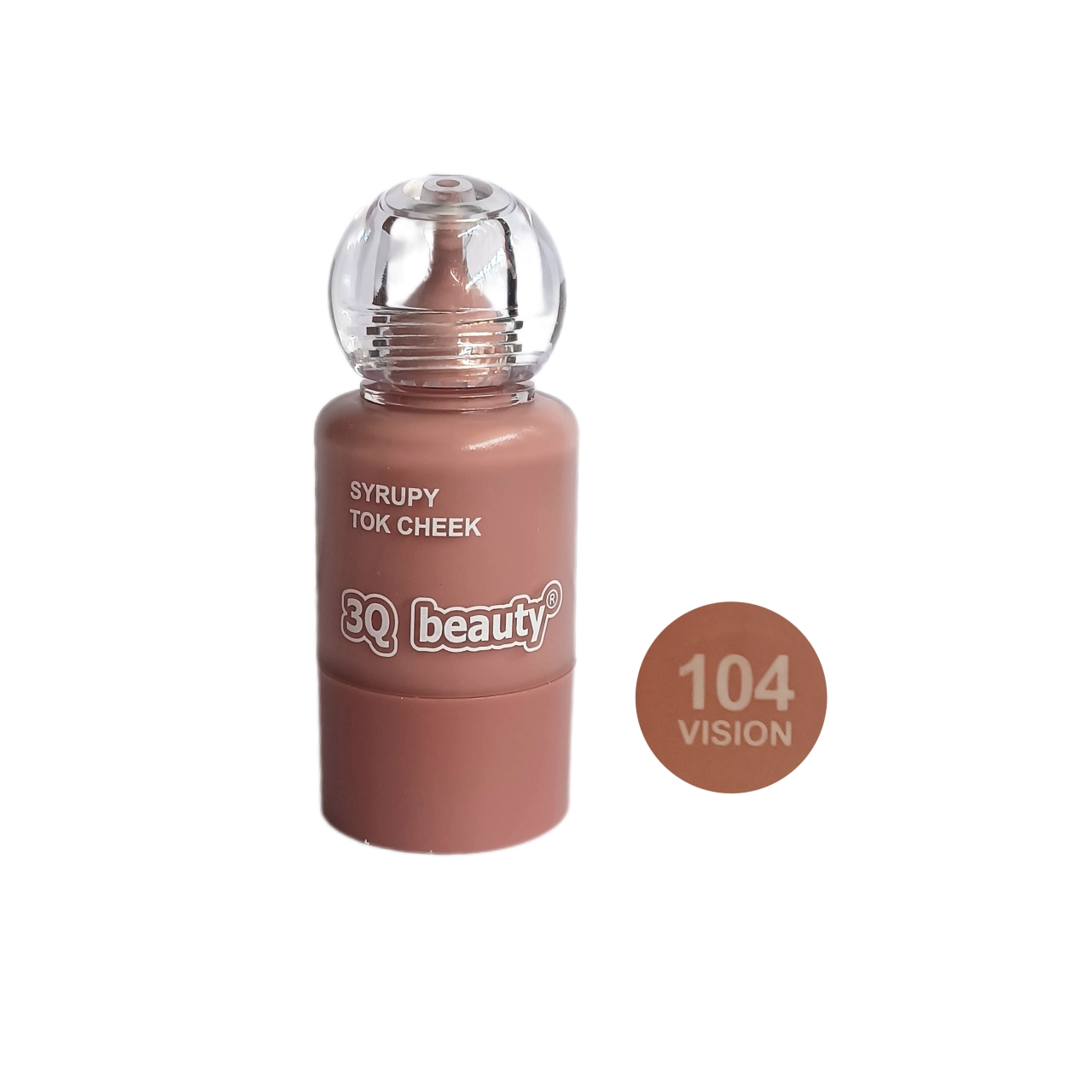 رژگونه مایع تری کیو بیوتی مدل دکمه ای کد ۱۰۴