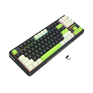 کیبورد بی سیم مکانیکال گیمینگ ردراگون WILDSLASH K734 BWG PRO