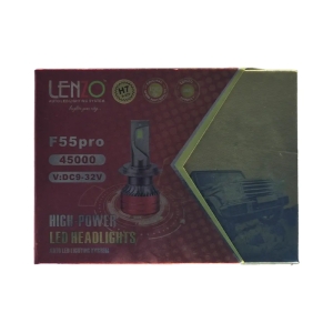 هدلایت لنزو مدل F55 Pro رنگ سفید یخی پایه H4