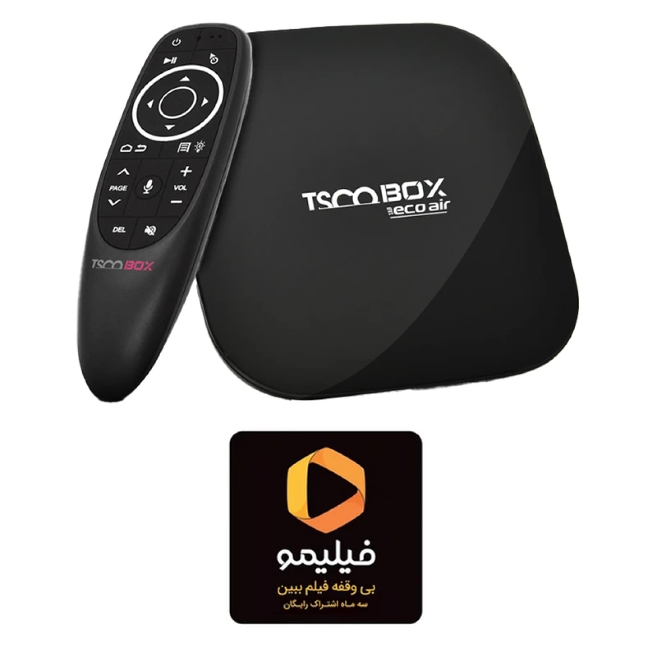 اندروید باکس تسکو مدل TAB ECO AIR به همراه ایر ماوس و اشتراک سه ماهه فیلیمو