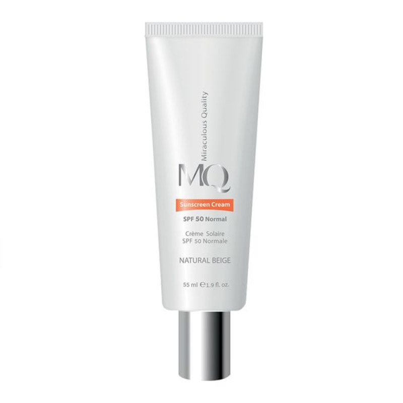 کرم ضد آفتاب نرمال SPF50 بژ طبیعی ام کیو حجم 55 میلی لیتر