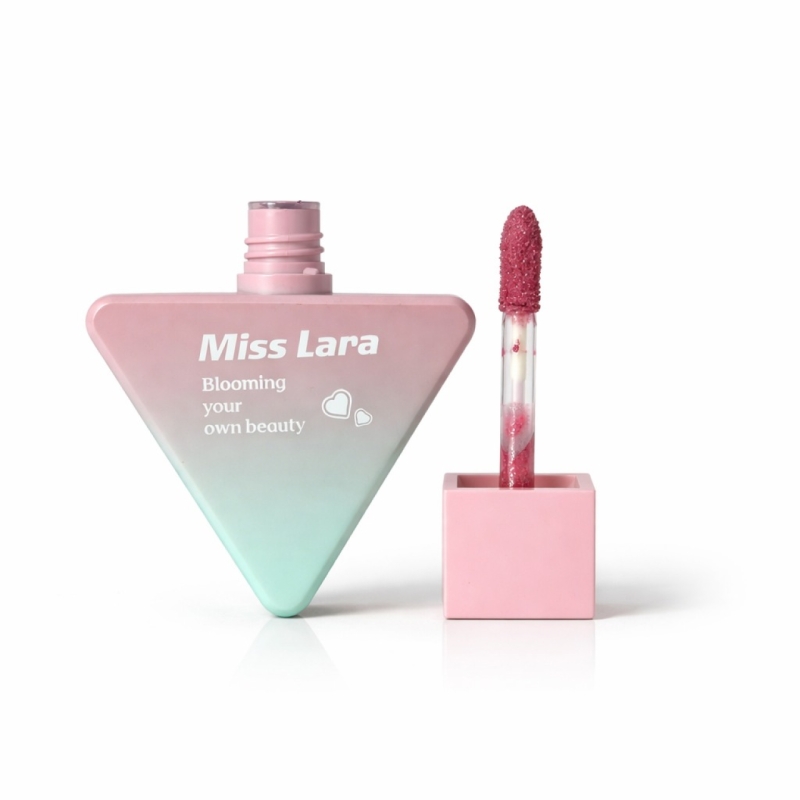 رژ لب مایع میس لارا مدل مثلثی حجم 6 میل کد 02