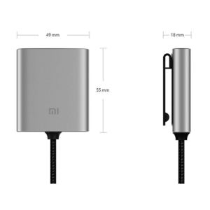 توسعه دهنده شارژر خودرو شیائومی مدل Xiaomi QC3.0