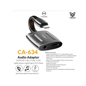 مبدل لایتنینگ به لایتنینگ و جک 3.5mm مک‌دودو مدل CA-6340