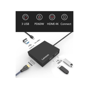 هاب تایپ‌سی با 5 پورت لنوو مدل  C150