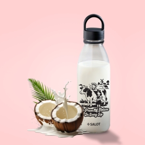 بطری شیر طرح گاو