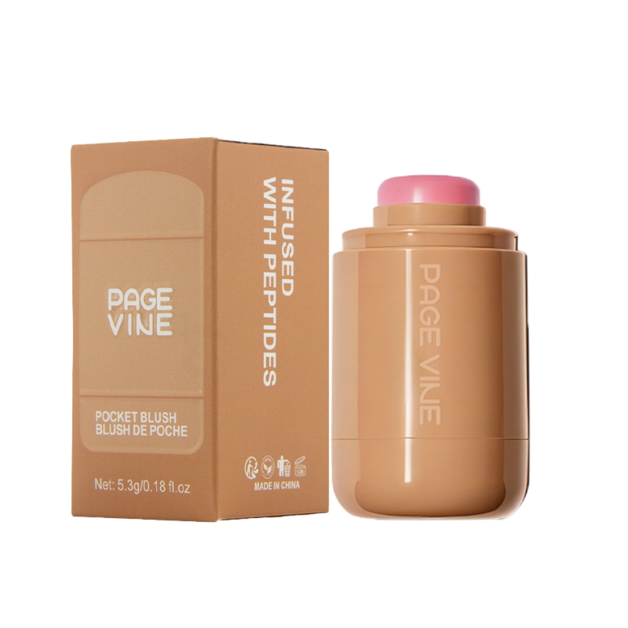 رژگونه استیکی پیج واین مدل Juice box وزن 5.8 گرم