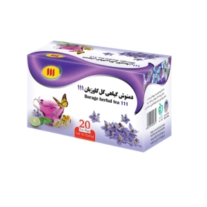 دمنوش گیاهی گل گاو زبان 111 تی‌بگ 20 عددی