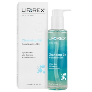 ژل شستسوی صورت لیپورکس مدل cleansing Gel مناسب پوست خشک و حساس حجم 200 میل