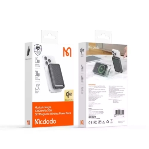 پاوربانک وایرلس مگ سیف 30وات مک دودو مدل MCDODO MC-7811 ظرفیت 10000 میلی آمپر 