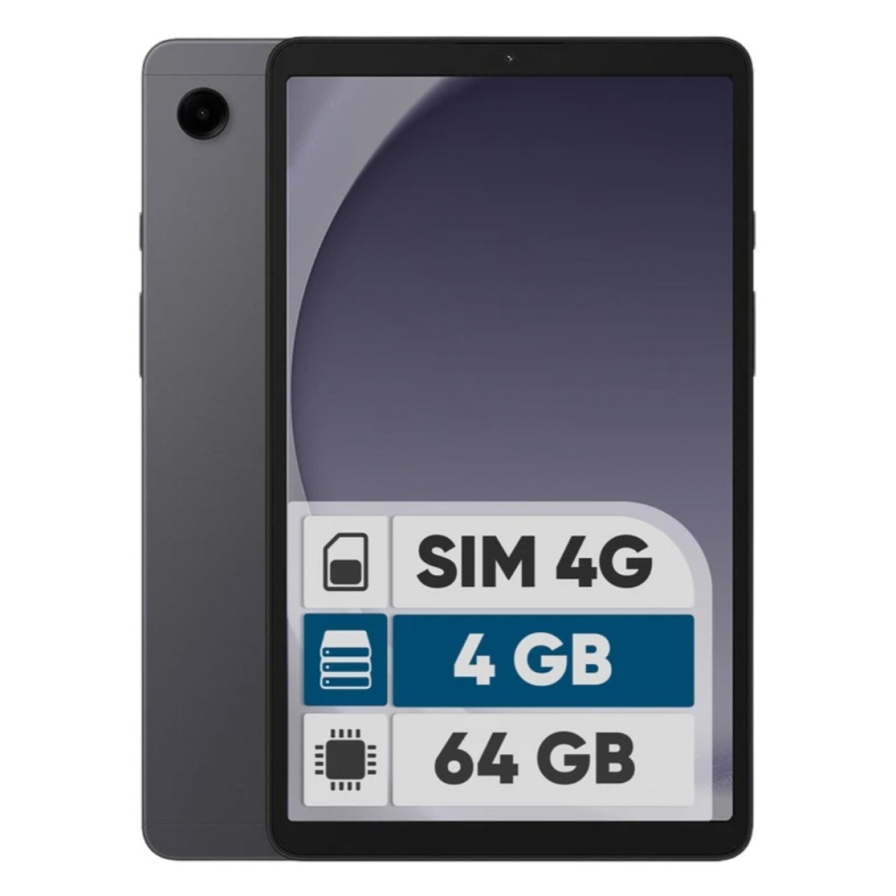 تبلت 8.7 اینچ سامسونگ مدل Galaxy Tab A9 4G SM-X115 ظرفیت 64 گیگابایت رم 4 گیگابایت