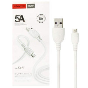 کابل تبدیل USB به MicroUSB ترانیو مدل X4-V8 طول 1 متر