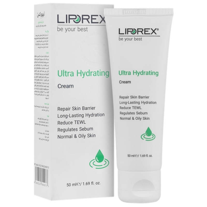 کرم آبرسان لیپورکس مدل hydrating oilyمناسب پوست چرب حجم 50 میل