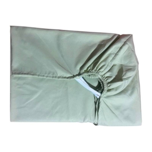 کاور تشک و روخوشخوابی کشدار تکرنگ ساده یکنفره ۲ تکه Cheshik سایز 90*200 سانتی متر