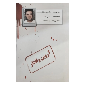 بازی پرونده جنایی مدل آروین وفادار